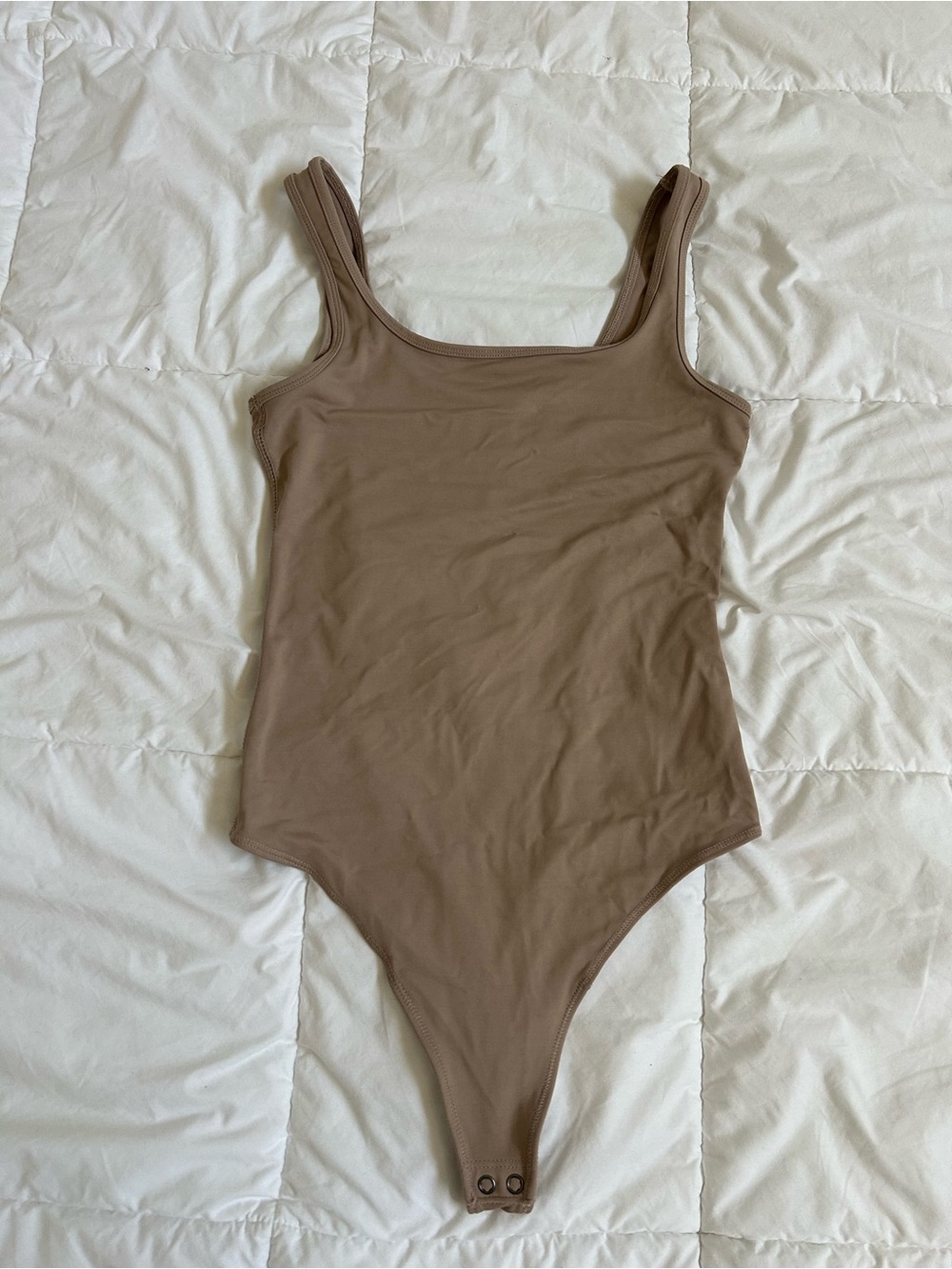 Abercrombie & Fitch Taupe Scoop Neck Bodysuit (BUNDLE TO SAVE - 2/$15)
